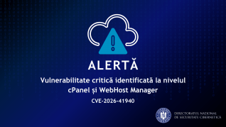 Securitate cibernetică- Vulnerabilitate de tip authentication bypass,&nbsp;CVE-2026-41940, critic, prezentă în cPanel & WebHost Manager (WHM)